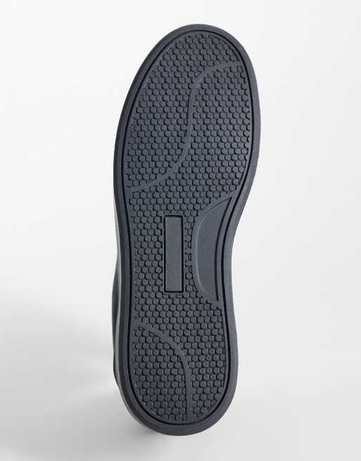 ASOS DESIGN smart lace up trainers in navy, 5 of 5