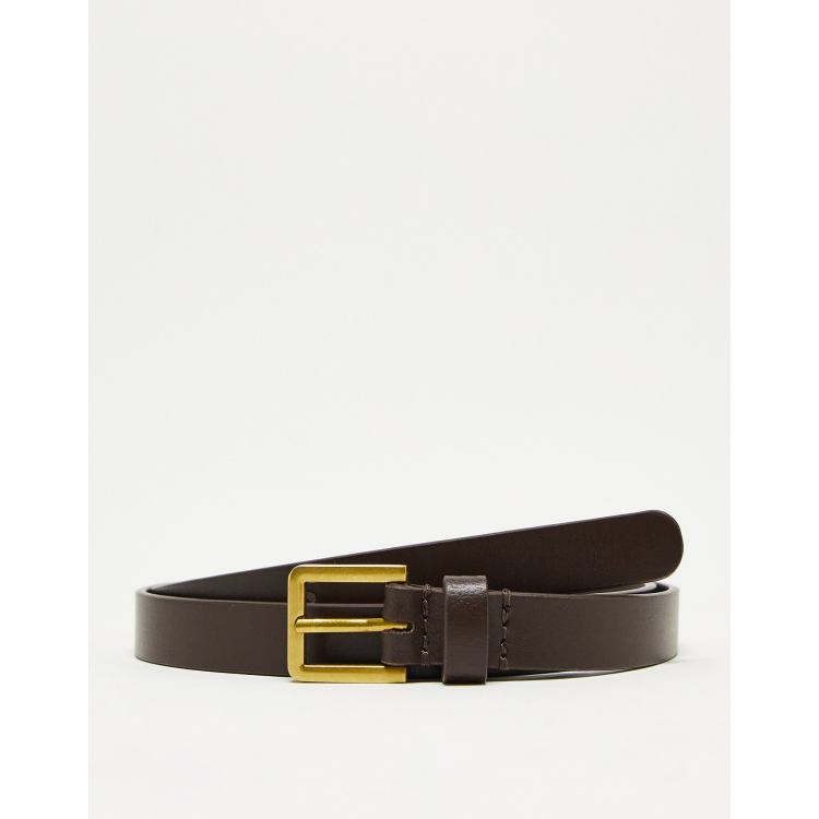 SMART LEATHER BELT - Brown