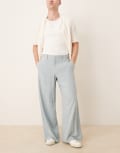 [ASOS DESIGN] ASOS DESIGN smart loose leg pants in blue W30 L30 BLUE