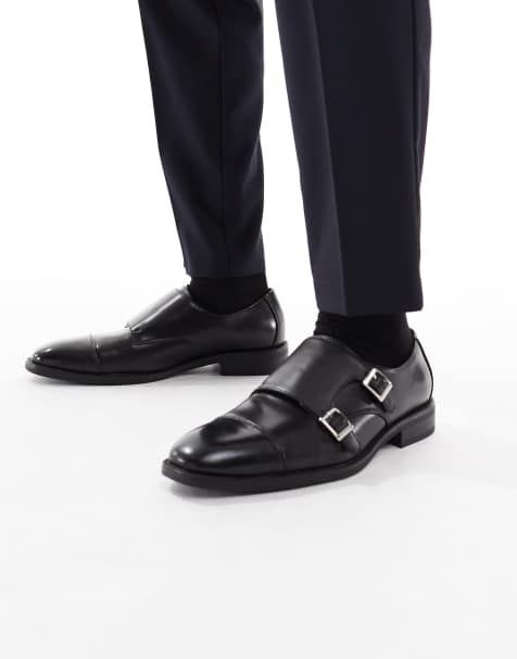 ASOS DESIGN smart monk shoes in black - view 1