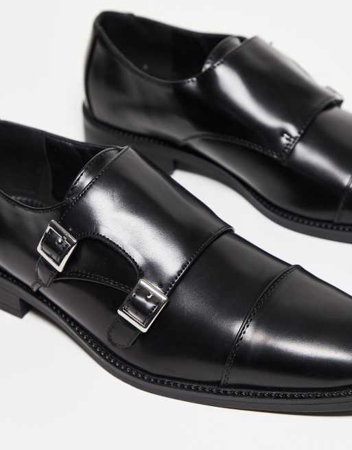 ASOS DESIGN smart monk shoes in black, 2 of 3