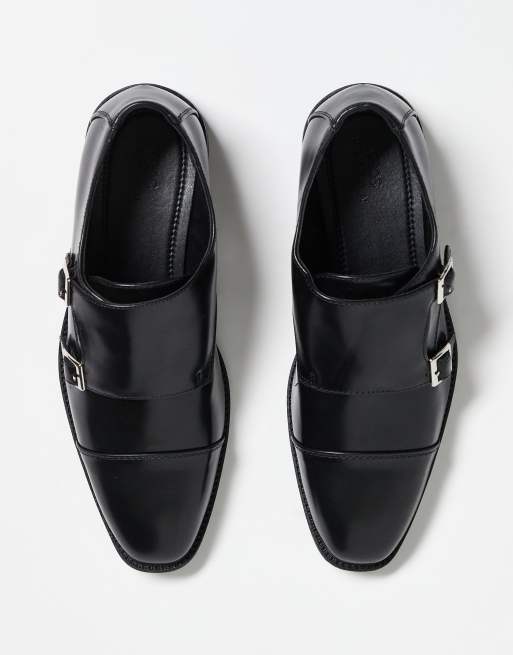 ASOS DESIGN smart monk shoes in black, 3 of 3