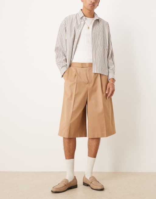ショートパンツ MKDT Studio Long beige bermuda shorts Pennie MKDT Studio Long beige bermuda shorts Pennie | TheDoubleF