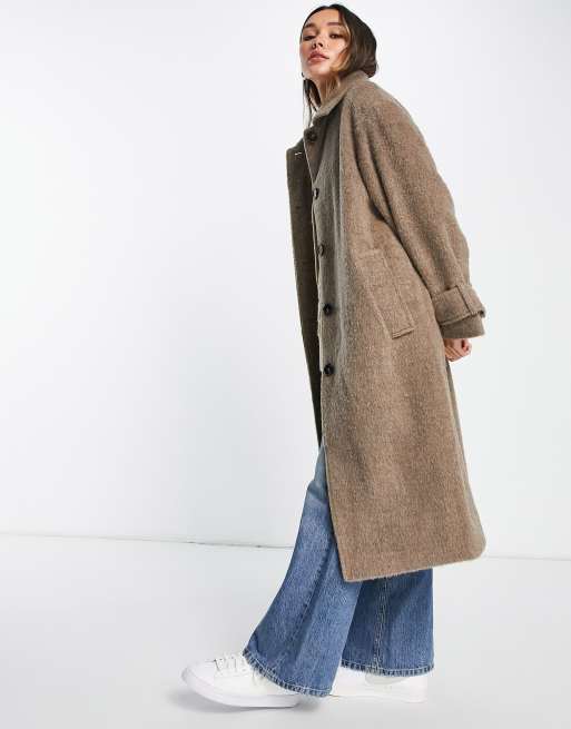 Wool oversized hot sale boyfriend coat