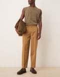 [ASOS DESIGN] ASOS DESIGN smart oversized tapered pants in camel-Neutral W32 L32 CAMEL