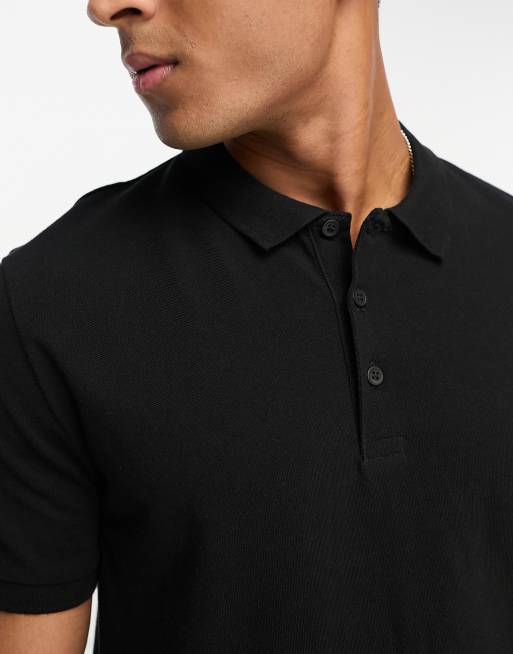 smart black polo shirt