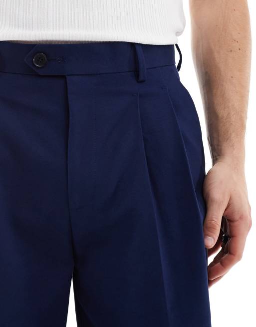 ASOS DESIGN smart premium cotton oversized tapered chino pants in