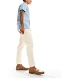 [ASOS DESIGN] ASOS DESIGN smart premium tapered chino pants in white W30 L32 WHITE