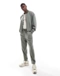 [ASOS DESIGN] ASOS DESIGN smart pull on tapered pants in light grey (part of a set) XS Light grey
