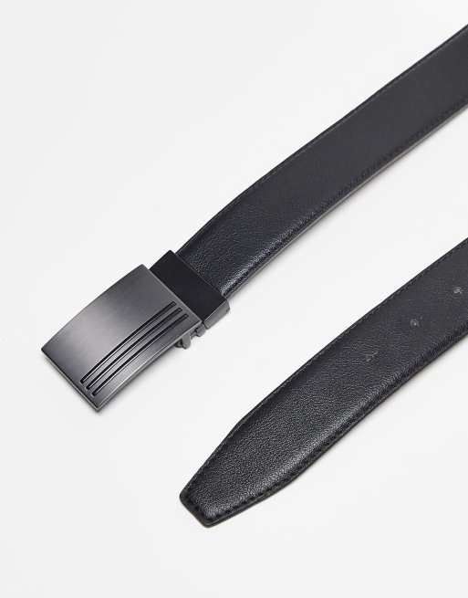 Angled Buckle Reversible Belt