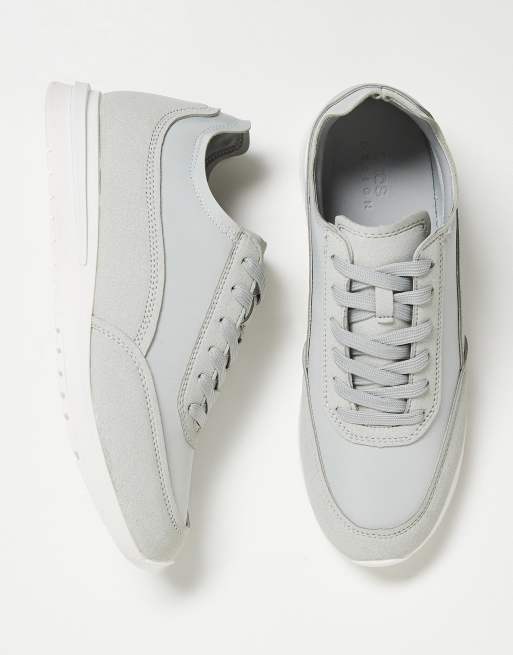 ASOS DESIGN smart runner sneakers in grey, 3 of 4