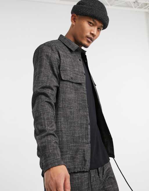 charcoal overshirt