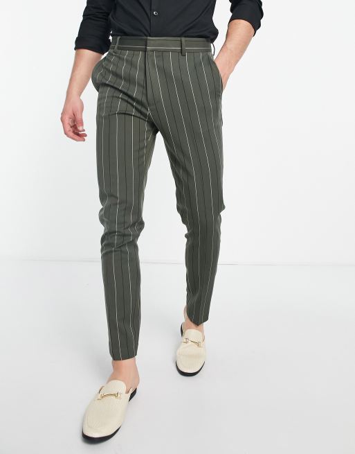 Slim fit sale ankle grazer trousers