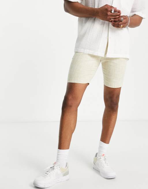 Asos mens sale white shorts