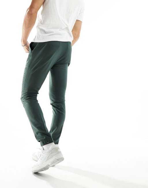 ASOS DESIGN smart skinny joggers in green, 3 of 5
