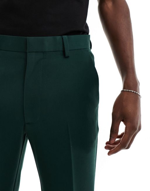 Asos Skinny Smart Pants In Dark Green, $15, Asos
