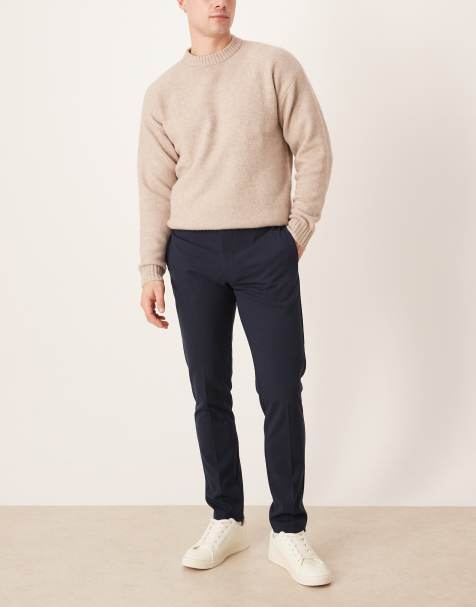 ASOS DESIGN smart skinny pants in navy - view 1