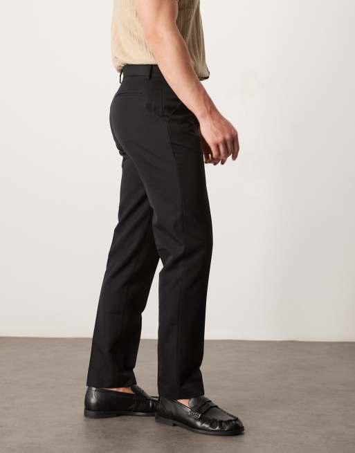 ASOS DESIGN smart slim fit pants in black