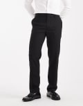 [ASOS DESIGN] ASOS DESIGN smart slim fit pants in black W32 L34 BLACK