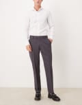 [ASOS DESIGN] ASOS DESIGN smart slim fit pants in charcoal-Grey W32 L32 CHARCOAL