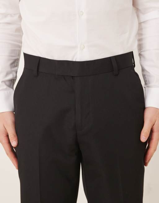 ASOS DESIGN smart slim fit trousers in black, 4 of 5