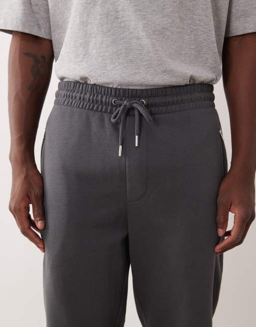 ASOS DESIGN smart slim jogger in charcoal, 4 of 5