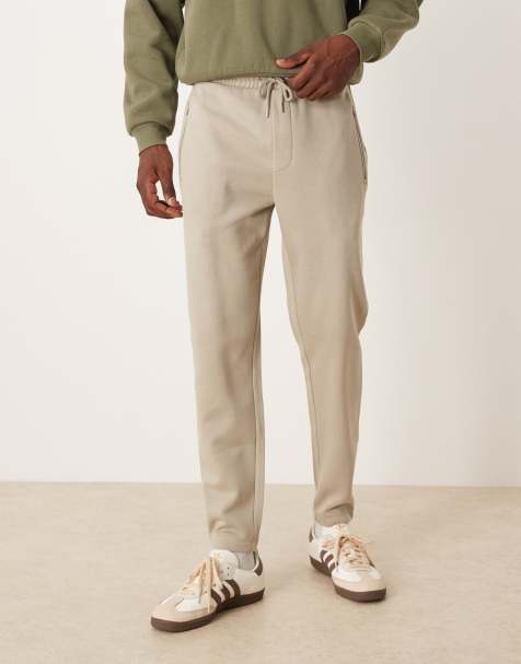 ASOS DESIGN smart slim jogger in light khaki