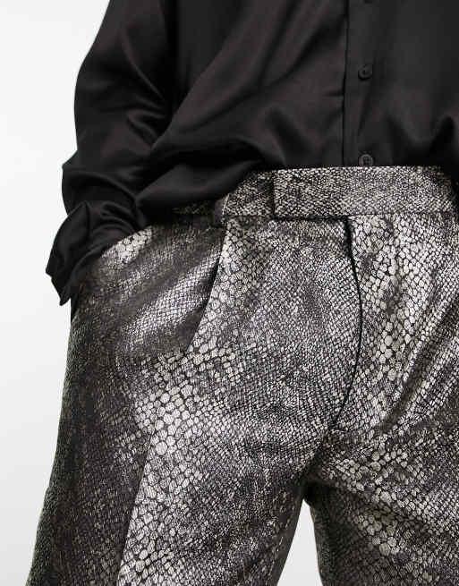 Zara snakeskin outlet trousers