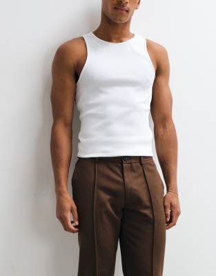 Asos Design Smart Slim Pants In Multi