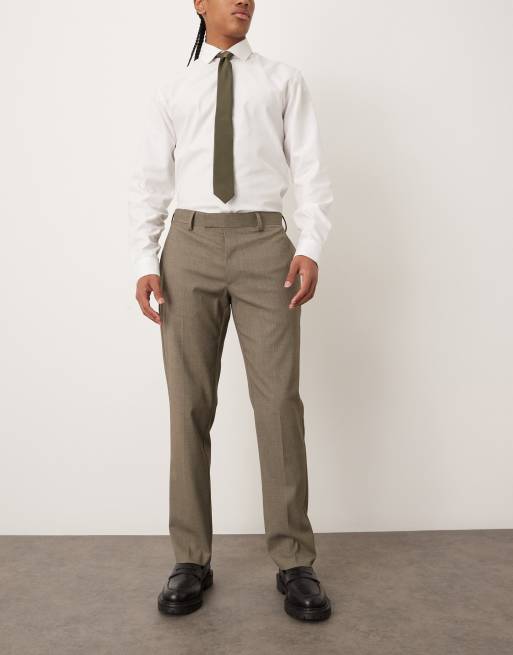 ASOS DESIGN smart slim pants in grey melange, 2 of 5