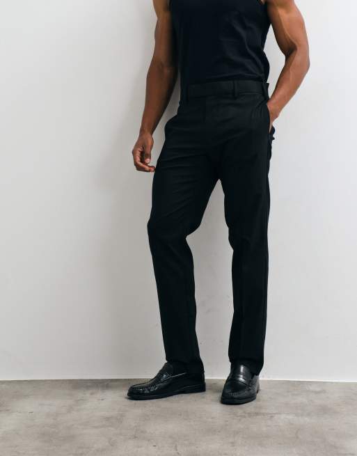 ASOS DESIGN smart slim trousers in black, 2 of 5