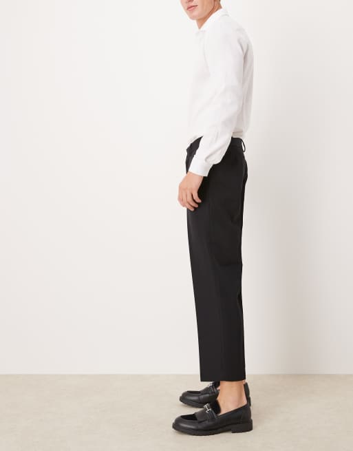 ASOS DESIGN - Pantaloni dritti eleganti alla caviglia neri