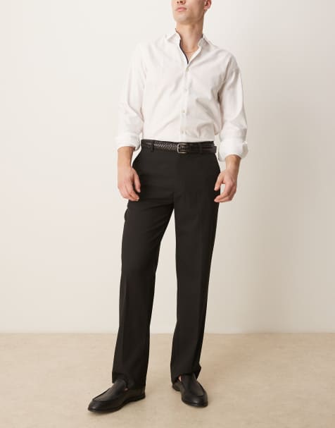 ASOS DESIGN smart straight leg pants in black - view 1