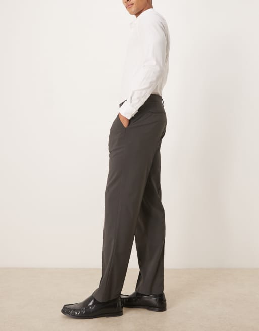 ASOS DESIGN smart straight leg pants in gray, 3 of 5