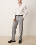 [ASOS DESIGN] ASOS DESIGN smart straight leg pants in light grey W30 L32 Light grey
