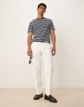 [ASOS DESIGN] ASOS DESIGN smart straight leg pants in white W36 L32 WHITE