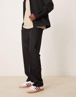 Asos Design Smart Straight Pants In Black