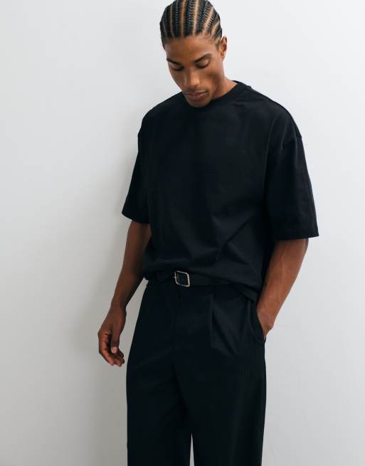 ASOS DESIGN smart straight pants in black, 3 of 5
