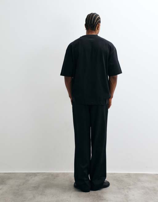 ASOS DESIGN smart straight pants in black, 4 of 5