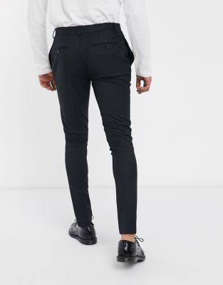 asos black skinny trousers