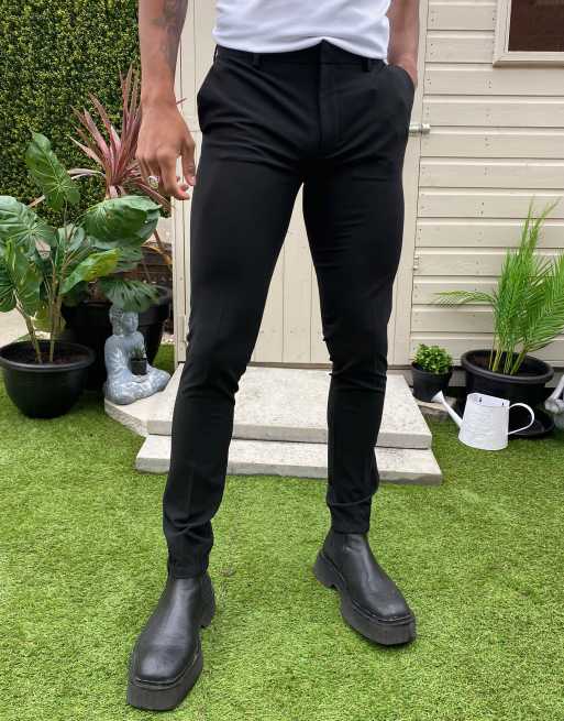 Asos black 2024 skinny trousers