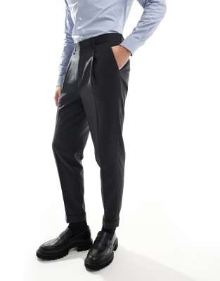 Asos Design Smart Tapered Fit Pants In Blue