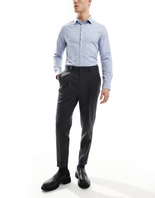 Asos Design Smart Tapered Fit Pants In Blue