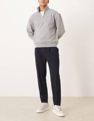 Asos Design Smart Tapered Fit Pants In Blue