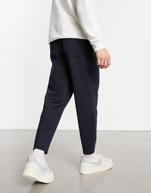 Plus Slim Tapered Cropped Bonded Scuba Jogger