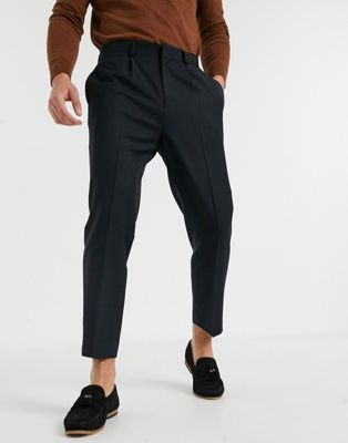 ASOS DESIGN smart tapered pants in black | ASOS