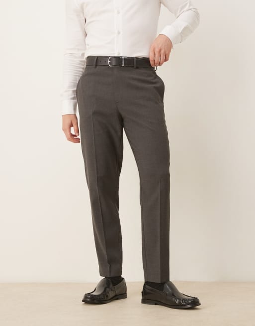 ASOS DESIGN smart tapered pants in black