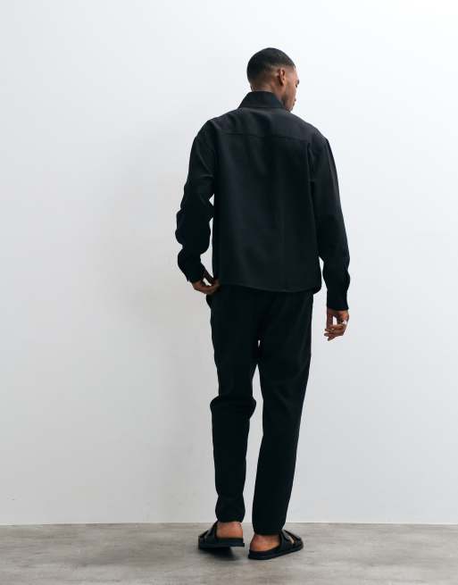 ASOS DESIGN smart tapered pants in black, 4 of 5