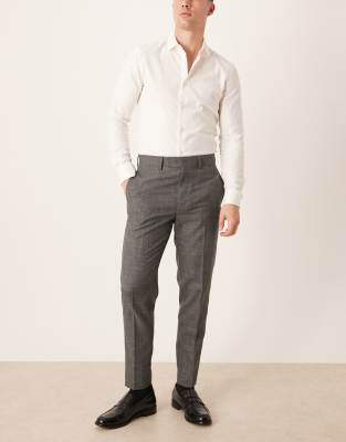 Asos Design Smart Tapered Pants In White