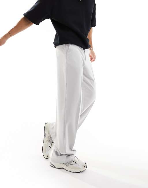 ASOS DESIGN smart tapered pants in gray